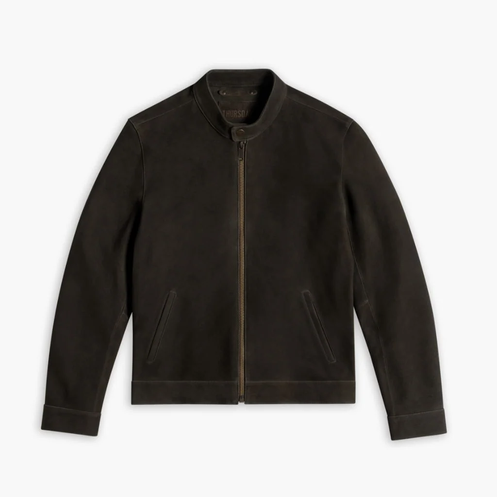 Racer Jacket | Dark Olive Suede 4 Racer Jacket | Dark Olive Suede