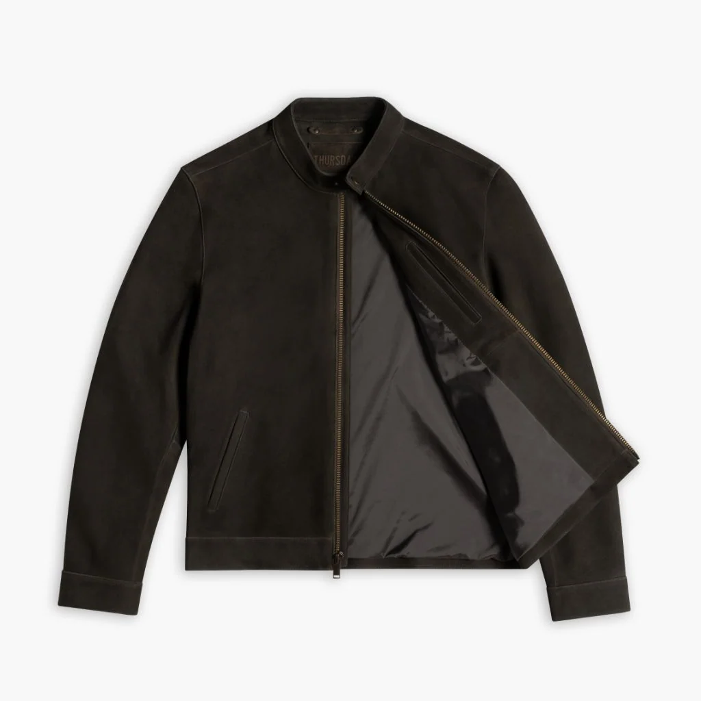 Racer Jacket | Dark Olive Suede 5 Racer Jacket | Dark Olive Suede