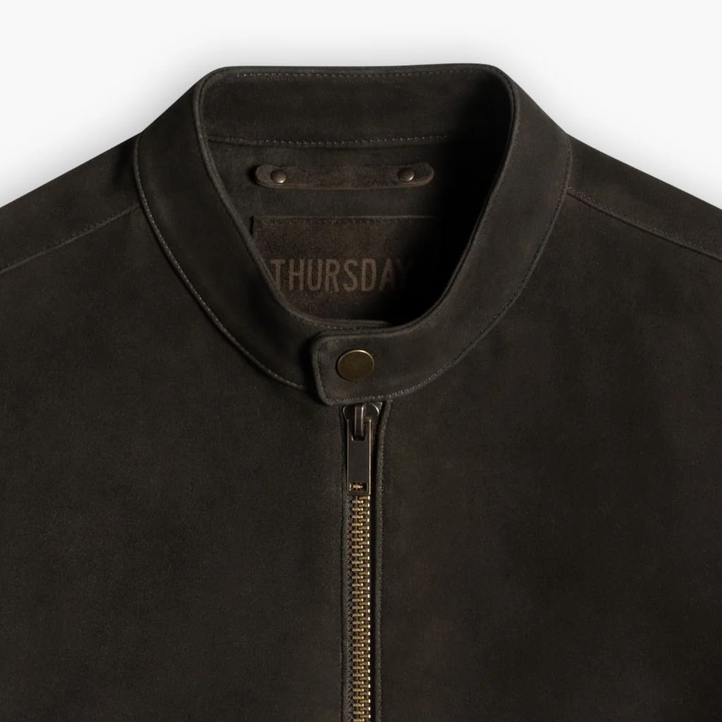 Racer Jacket | Dark Olive Suede 7 Racer Jacket | Dark Olive Suede