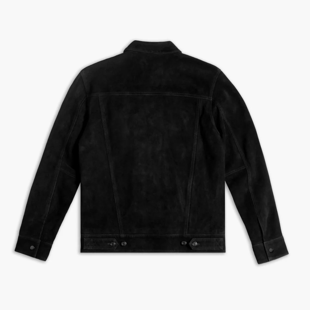 Suede Trucker Jacket | Black 6 Suede Trucker Jacket | Black