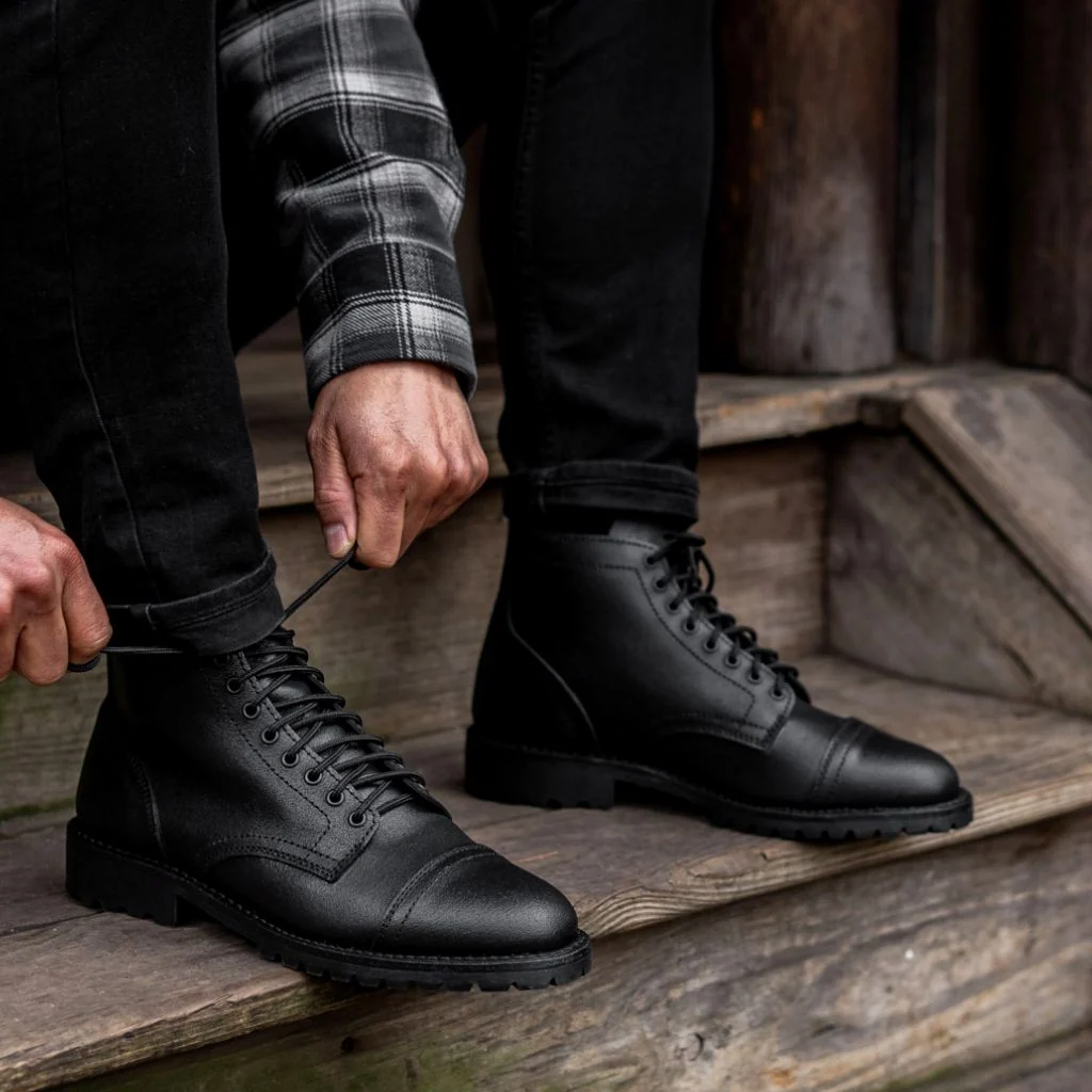 Vanguard | Black Waxed Roughout 6 Vanguard | Black Waxed Roughout