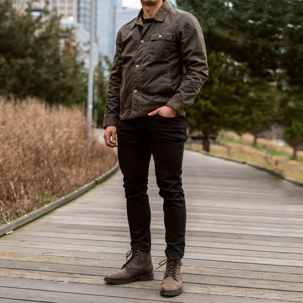 Waxed Canvas Field Jacket | Dark Olive 3 Waxed Canvas Field Jacket | Dark Olive
