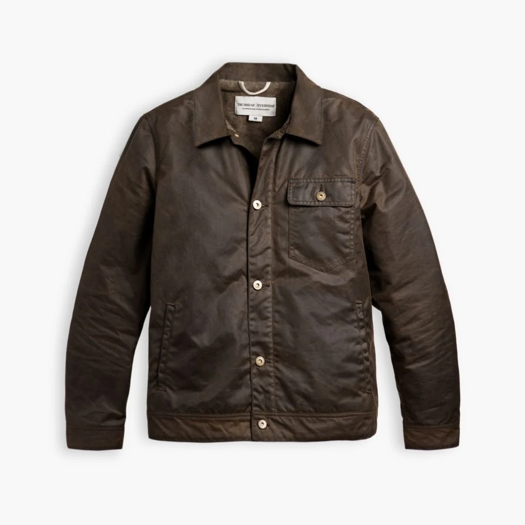 Waxed Canvas Field Jacket | Dark Olive 4 Waxed Canvas Field Jacket | Dark Olive