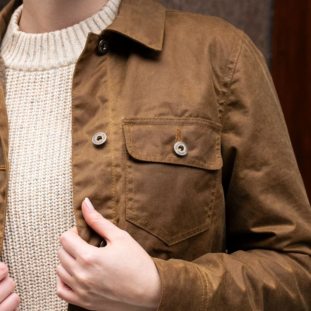 Waxed Canvas Field Jacket | Khaki 2 Waxed Canvas Field Jacket | Khaki