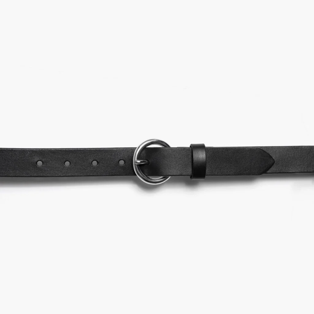 Women's Circle Leather Belt | Black 2 Women's Circle Leather Belt | Black