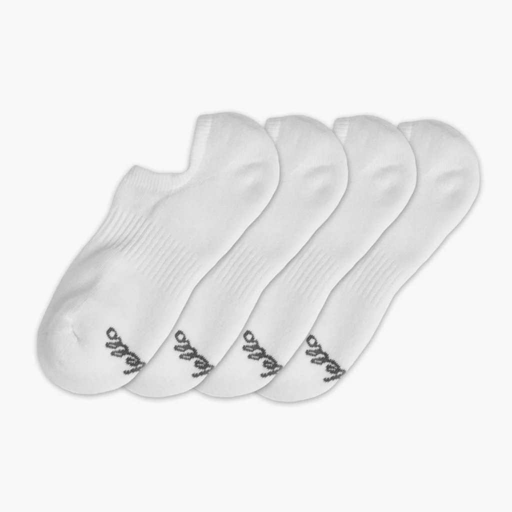Women's Classic No Show Sock | White 4-Pack 1 Women's Classic No Show Sock | White 4-Pack