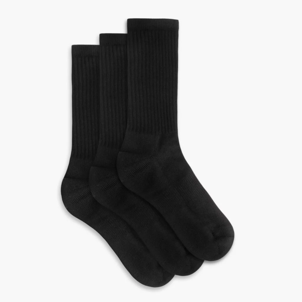 Women's Cotton Crew Sock | Black (3-Pack) 1 Women's Cotton Crew Sock | Black (3-Pack)