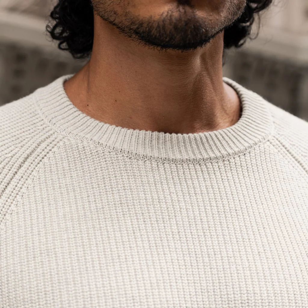 Ribbed Crewneck Sweater | Oat 6 Ribbed Crewneck Sweater | Oat