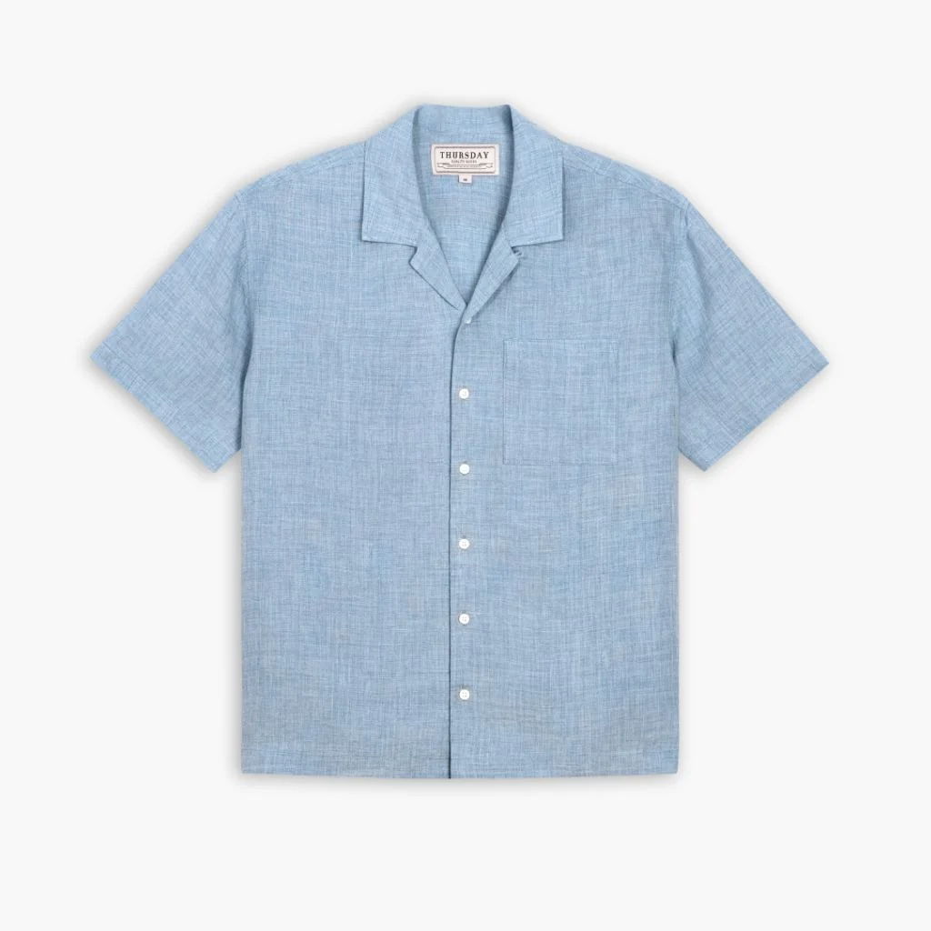 Linen Camp Shirt | Light Blue 1 Linen Camp Shirt | Light Blue