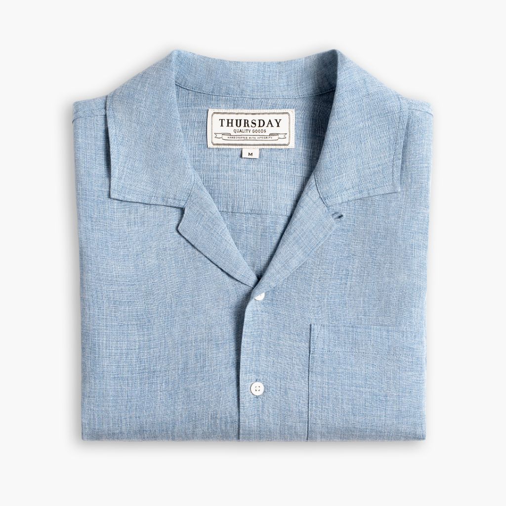 Linen Camp Shirt | Light Blue 3 Linen Camp Shirt | Light Blue