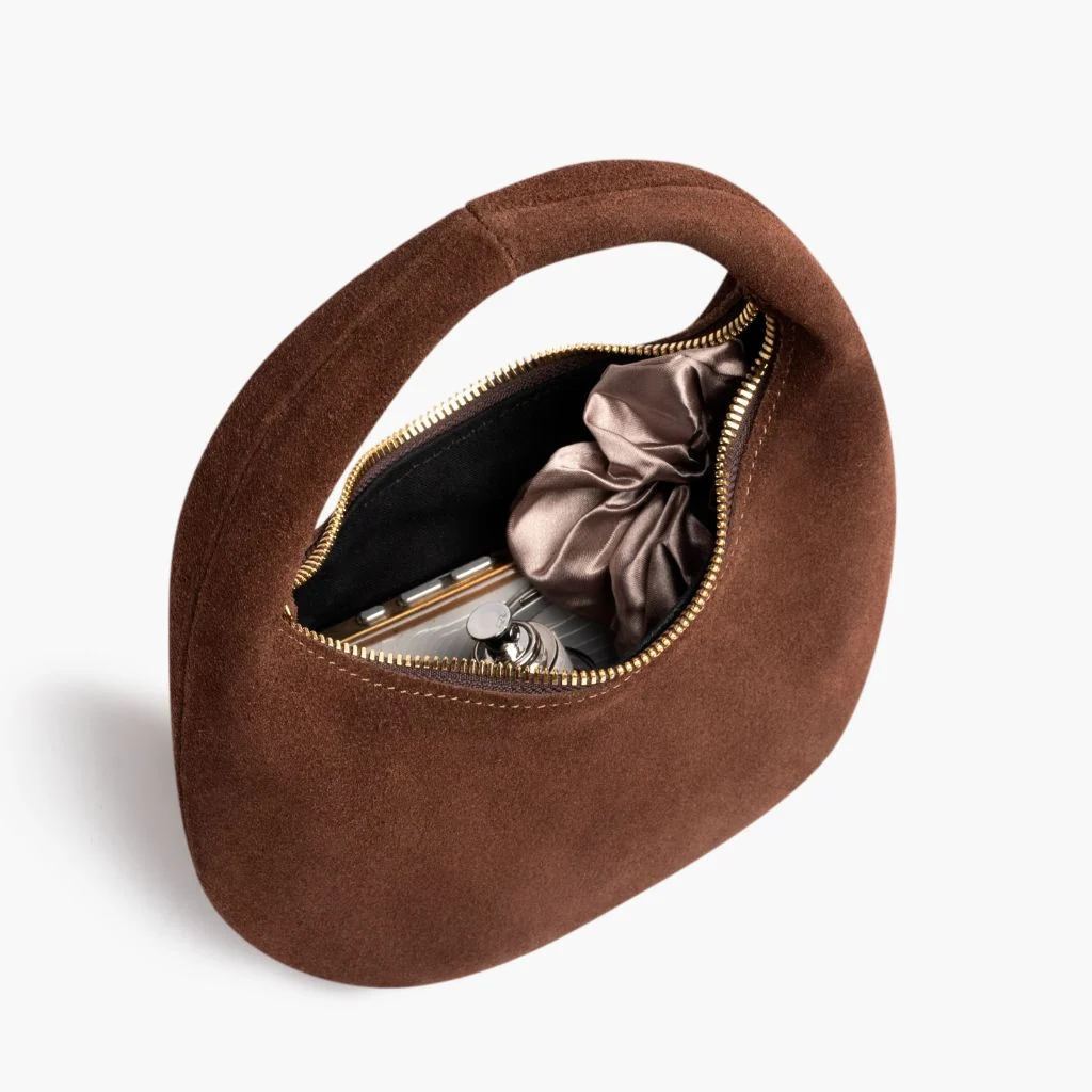 Mini Crescent | Chocolate Suede 3 Mini Crescent | Chocolate Suede