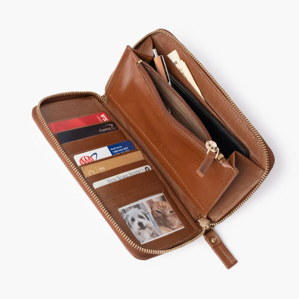 Wallet Wristlet | Saddle 4 Wallet Wristlet | Saddle