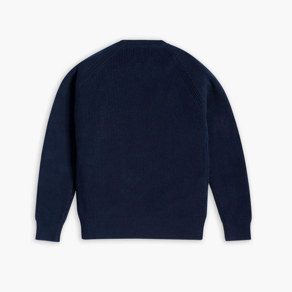 Ribbed Crewneck Sweater | Navy 2 Ribbed Crewneck Sweater | Navy