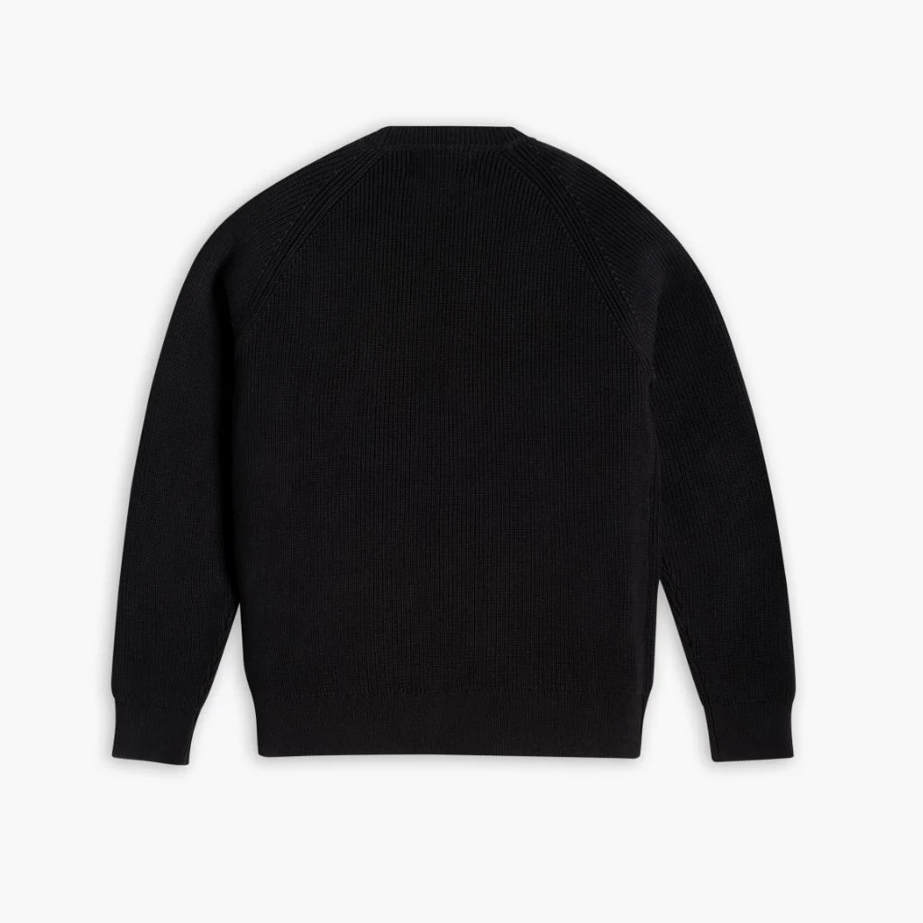 Ribbed Crewneck Sweater | Black 2 Ribbed Crewneck Sweater | Black