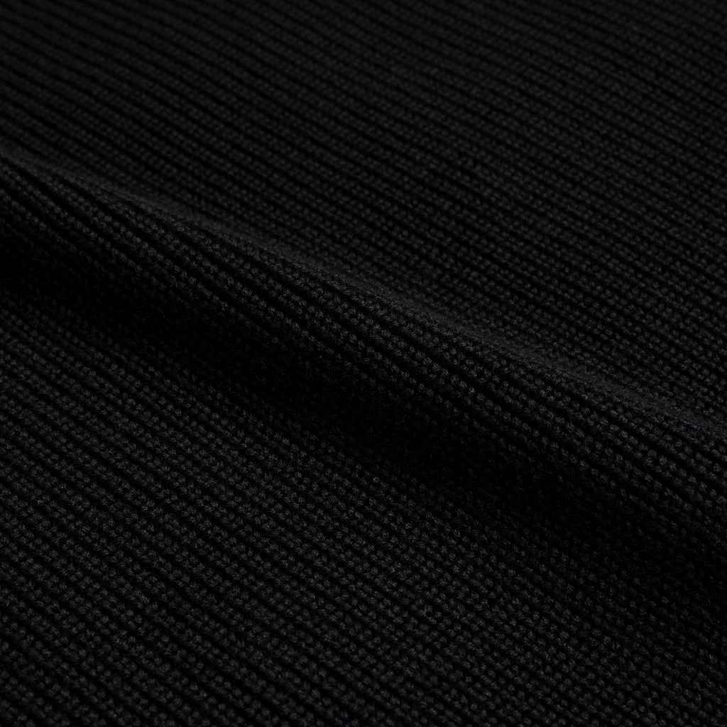 Ribbed Crewneck Sweater | Black 4 Ribbed Crewneck Sweater | Black
