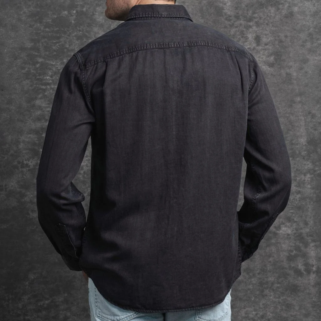 Chambray Workshirt | Black 7 Chambray Workshirt | Black