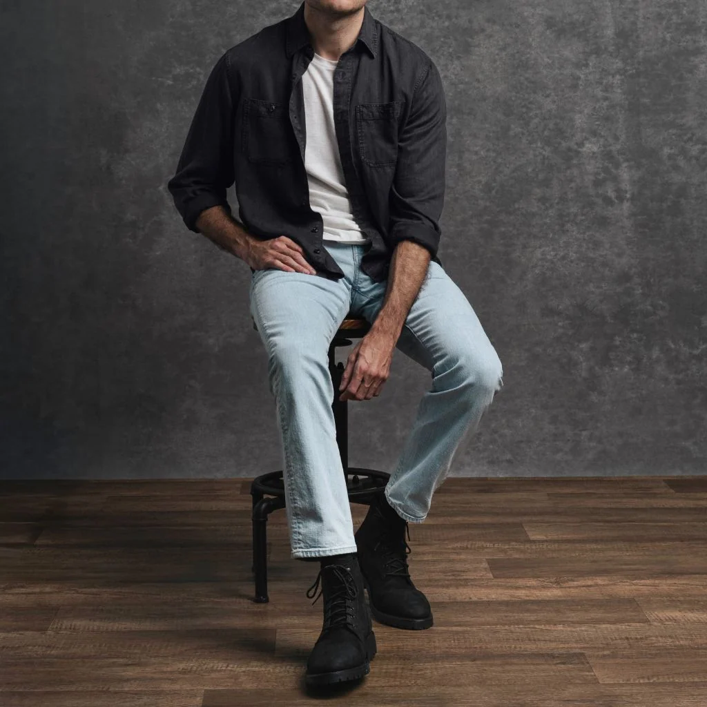 Chambray Workshirt | Black 8 Chambray Workshirt | Black