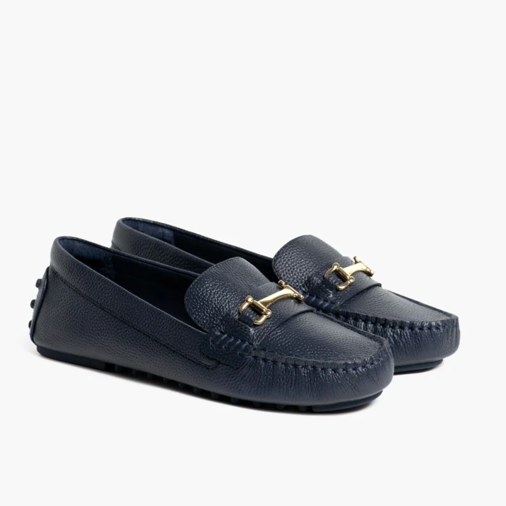 Driving Loafer | Navy & Gold 1 Driving Loafer | Navy & Gold