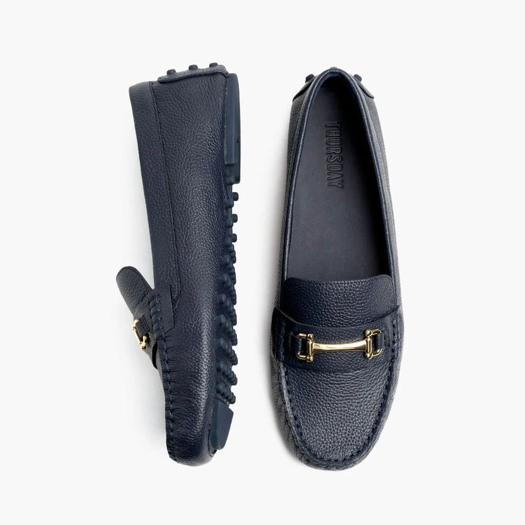 Driving Loafer | Navy & Gold 3 Driving Loafer | Navy & Gold