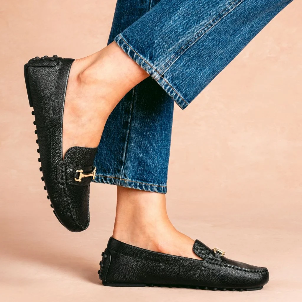 Driving Loafer | Black & Gold 8 Driving Loafer | Black & Gold