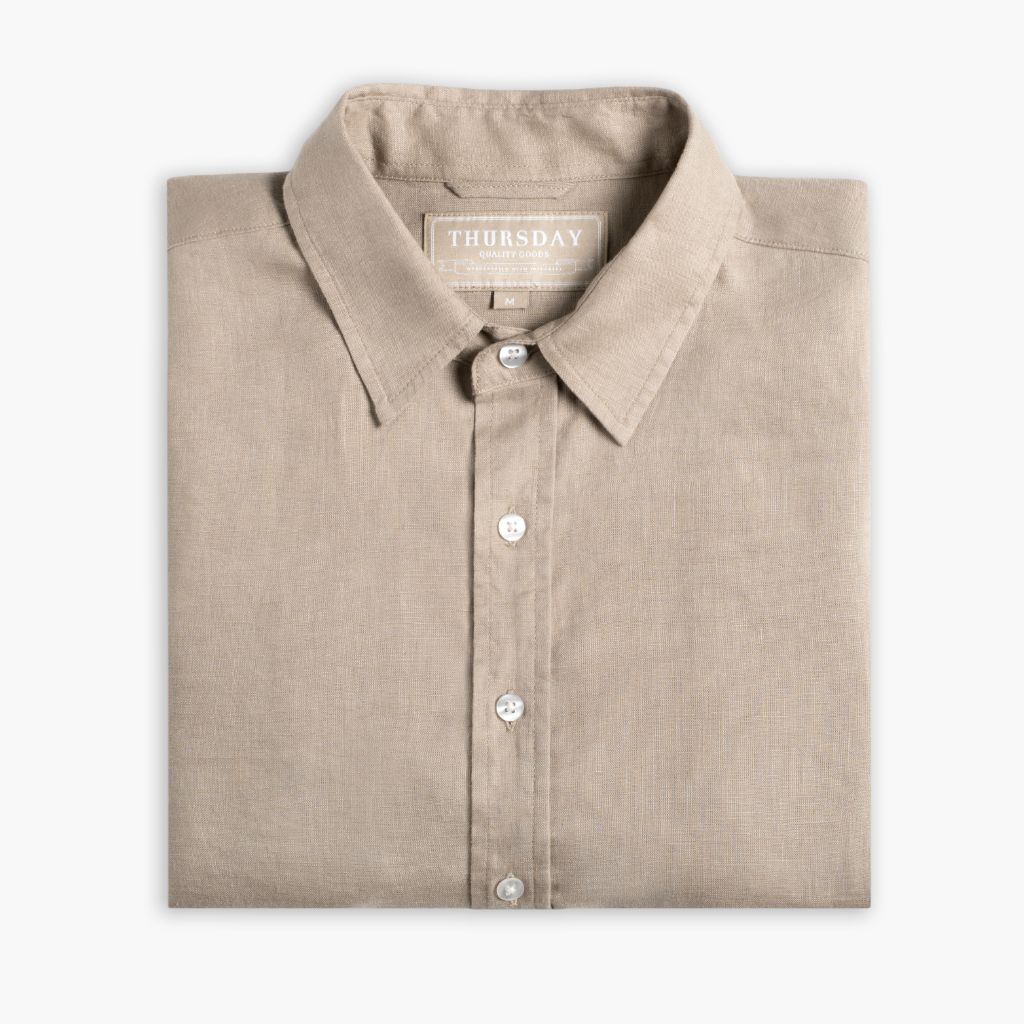 Linen Shirt | Taupe 3 Linen Shirt | Taupe
