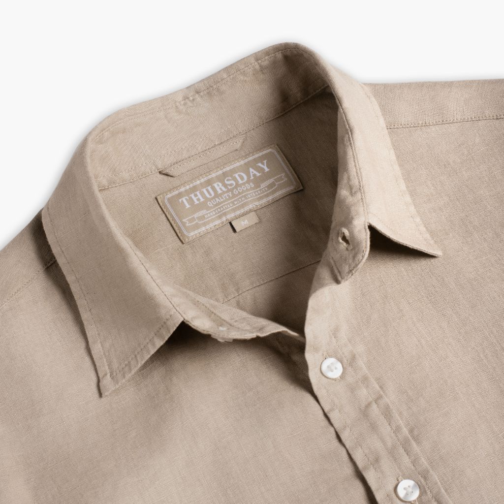 Linen Shirt | Taupe 4 Linen Shirt | Taupe