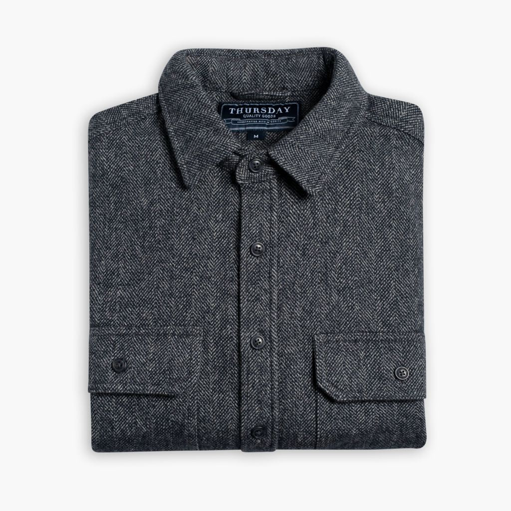 Summit Flannel Shirt | Blue Herringbone 3 Summit Flannel Shirt | Blue Herringbone