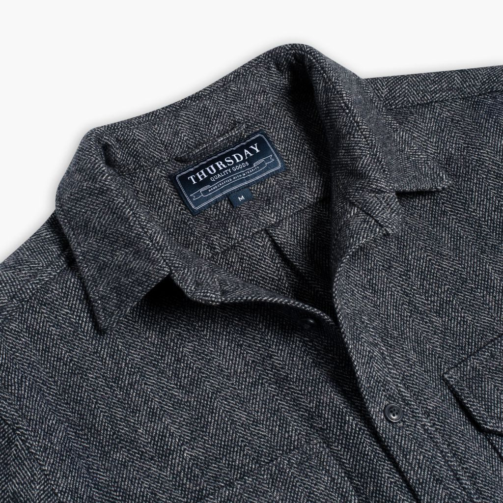Summit Flannel Shirt | Blue Herringbone 4 Summit Flannel Shirt | Blue Herringbone