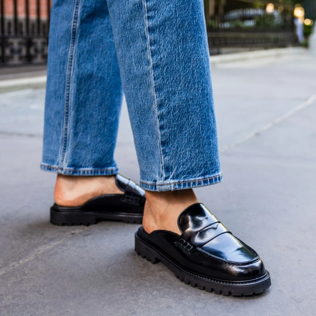 Penny Mule | Black 6 Penny Mule | Black