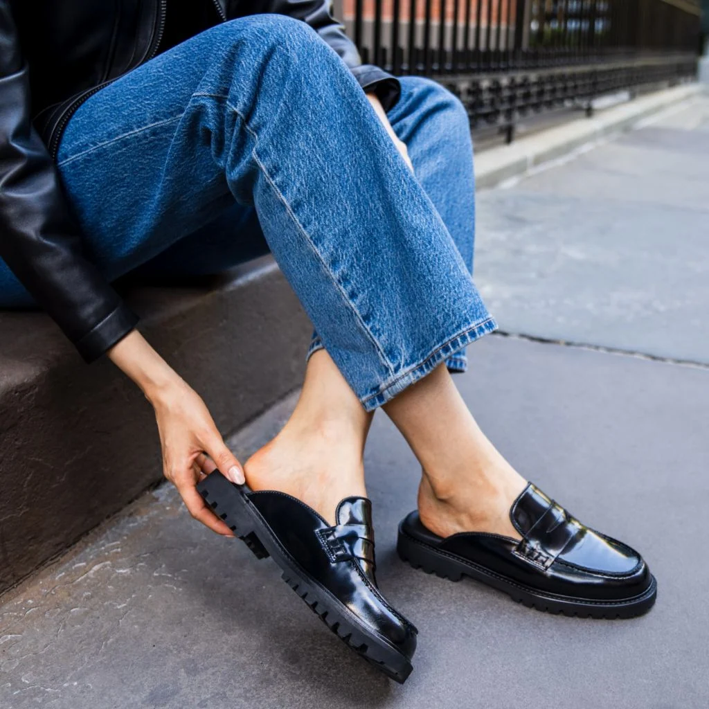 Penny Mule | Black 8 Penny Mule | Black