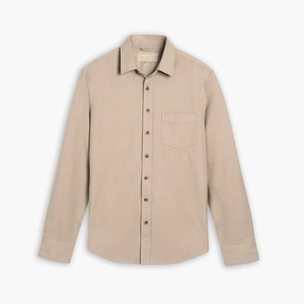 Solid Shirt | Taupe 1 Solid Shirt | Taupe