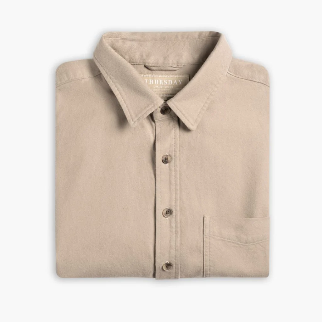 Solid Shirt | Taupe 3 Solid Shirt | Taupe