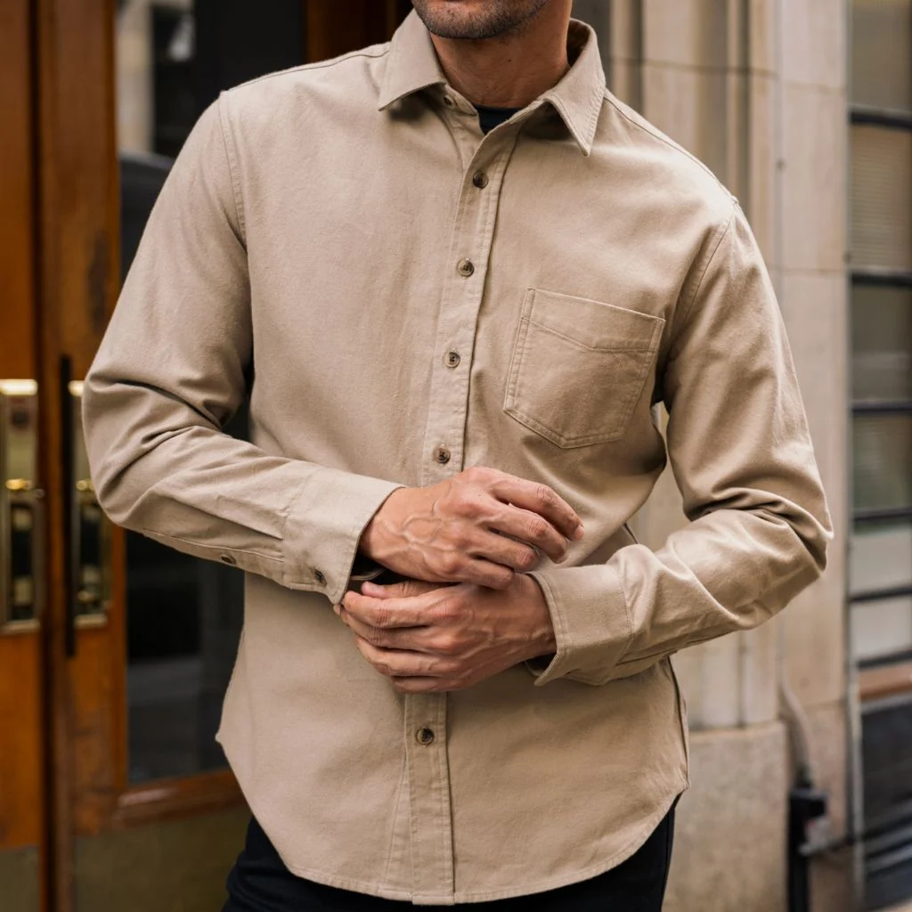 Solid Shirt | Taupe 6 Solid Shirt | Taupe