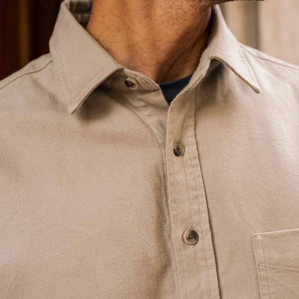 Solid Shirt | Taupe 7 Solid Shirt | Taupe
