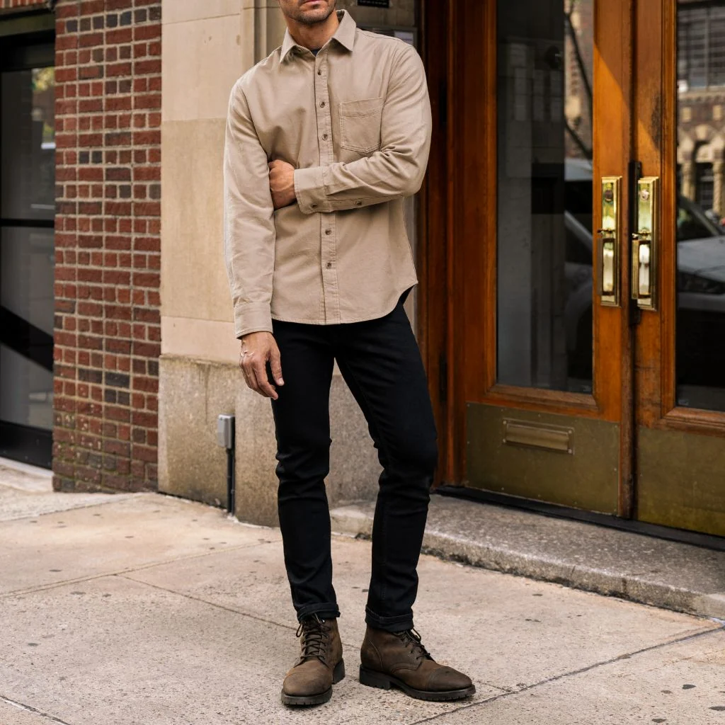 Solid Shirt | Taupe 8 Solid Shirt | Taupe