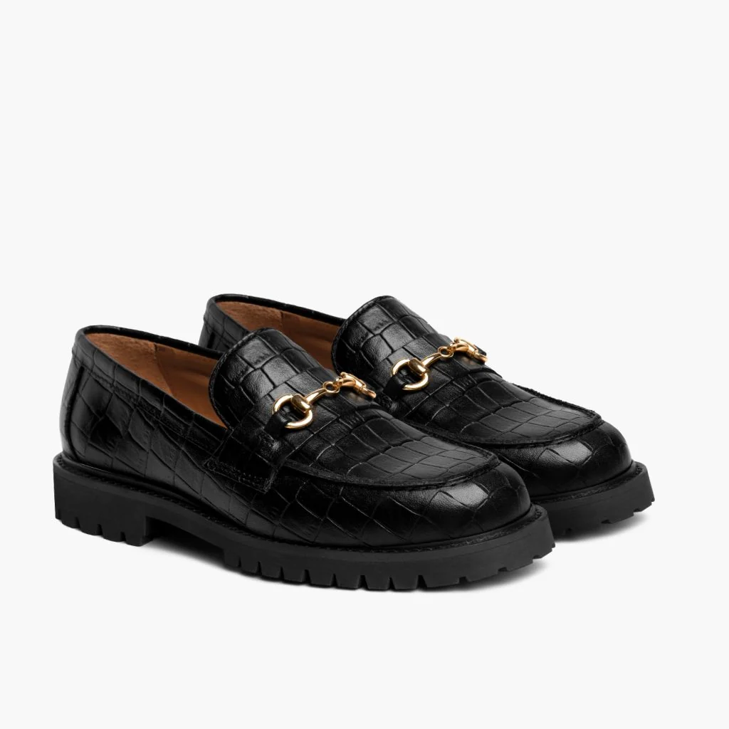 Penny | Black & Gold Croco 1 Penny | Black & Gold Croco