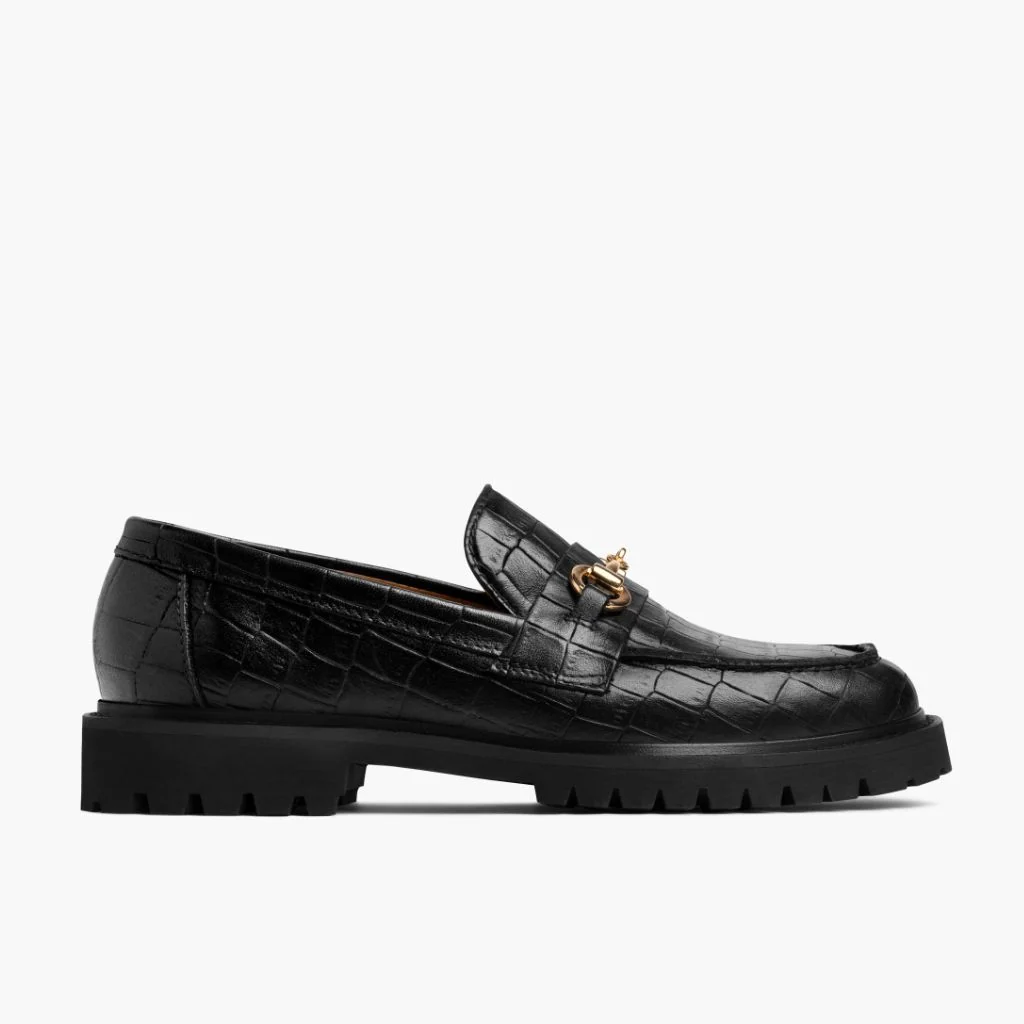Penny | Black & Gold Croco 2 Penny | Black & Gold Croco