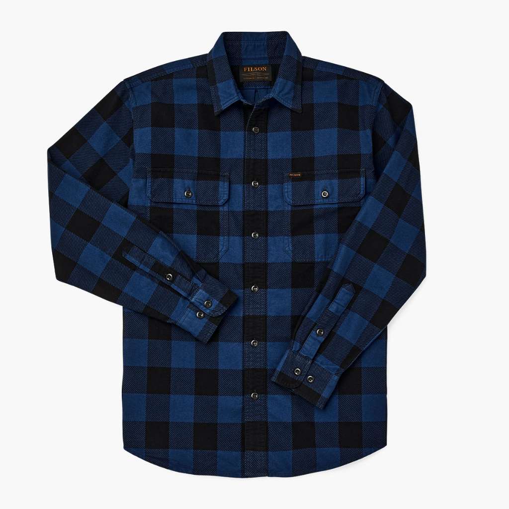 Filson Field Flannel Shirt | Cobalt Blue Black 1 Filson Field Flannel Shirt | Cobalt Blue Black