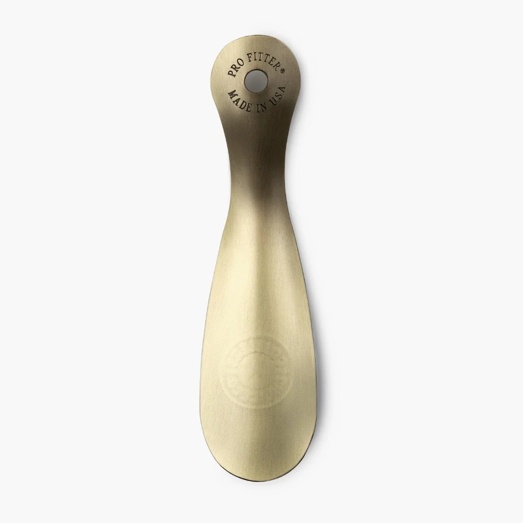Cobbler's Choice Metal Shoe Horn | Brushed Brass 2 Cobbler's Choice Metal Shoe Horn | Brushed Brass