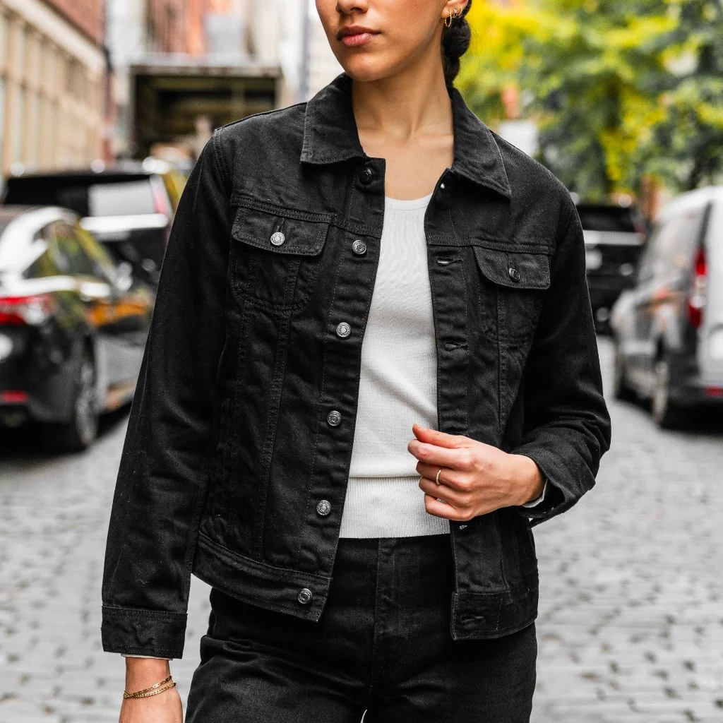 Denim Trucker Jacket | Black 1 Denim Trucker Jacket | Black