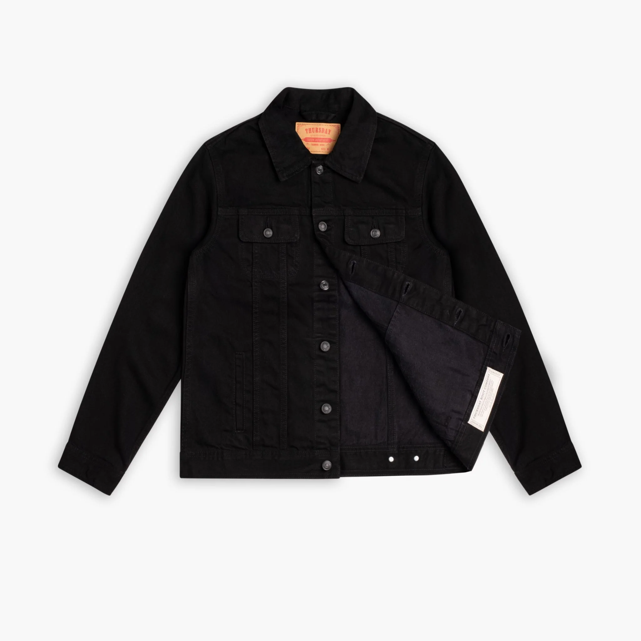 Denim Trucker Jacket | Black 5 Denim Trucker Jacket | Black