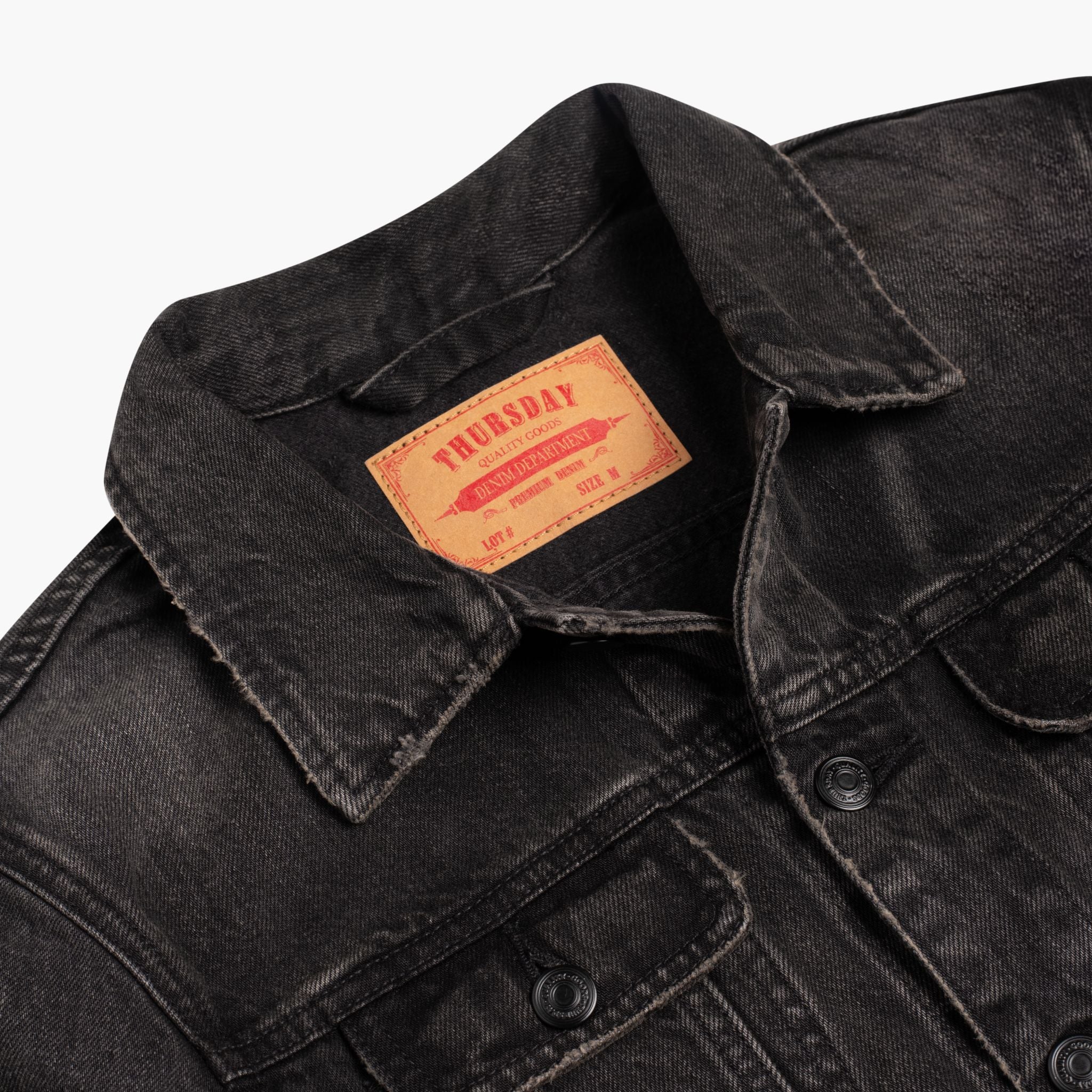 Denim Trucker Jacket | Faded Black 7 Denim Trucker Jacket | Faded Black