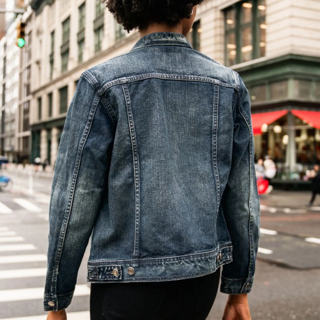 Denim Trucker Jacket | Faded Indigo 2 Denim Trucker Jacket | Faded Indigo