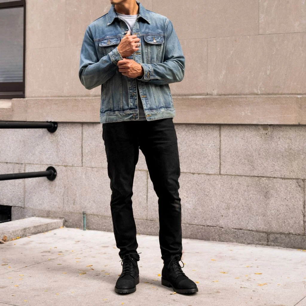 Denim Trucker Jacket | Medium Wash 3 Denim Trucker Jacket | Medium Wash