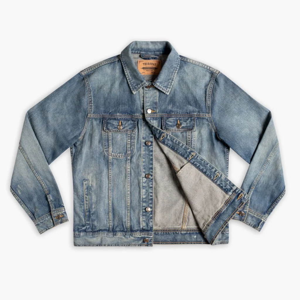 Denim Trucker Jacket | Medium Wash 5 Denim Trucker Jacket | Medium Wash