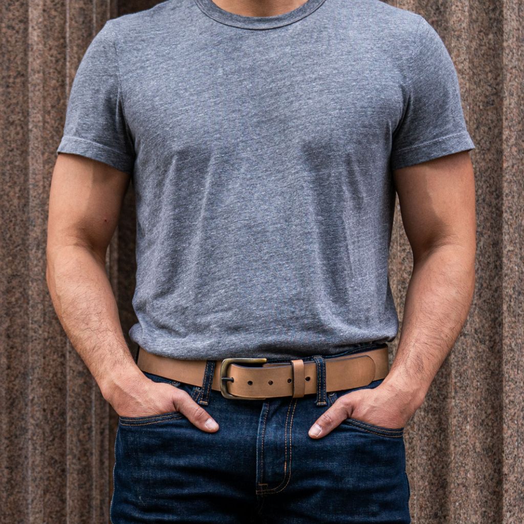 Men's Heritage Leather Belt | Natural 4 Men's Heritage Leather Belt | Natural