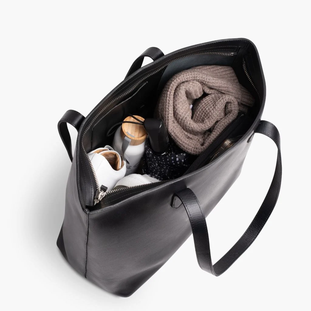 Everyday Tote | Black (XL) (Zipper) 3 Everyday Tote | Black (XL) (Zipper)