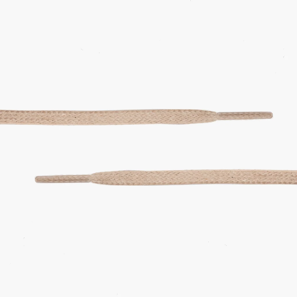 Flat Waxed Cotton Laces | Beige 2 Flat Waxed Cotton Laces | Beige