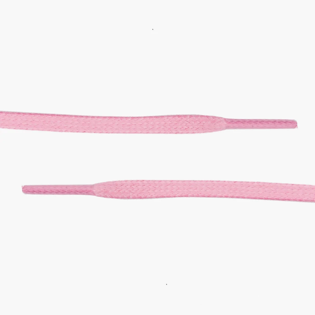 Flat Waxed Cotton Laces | Pink 2 Flat Waxed Cotton Laces | Pink