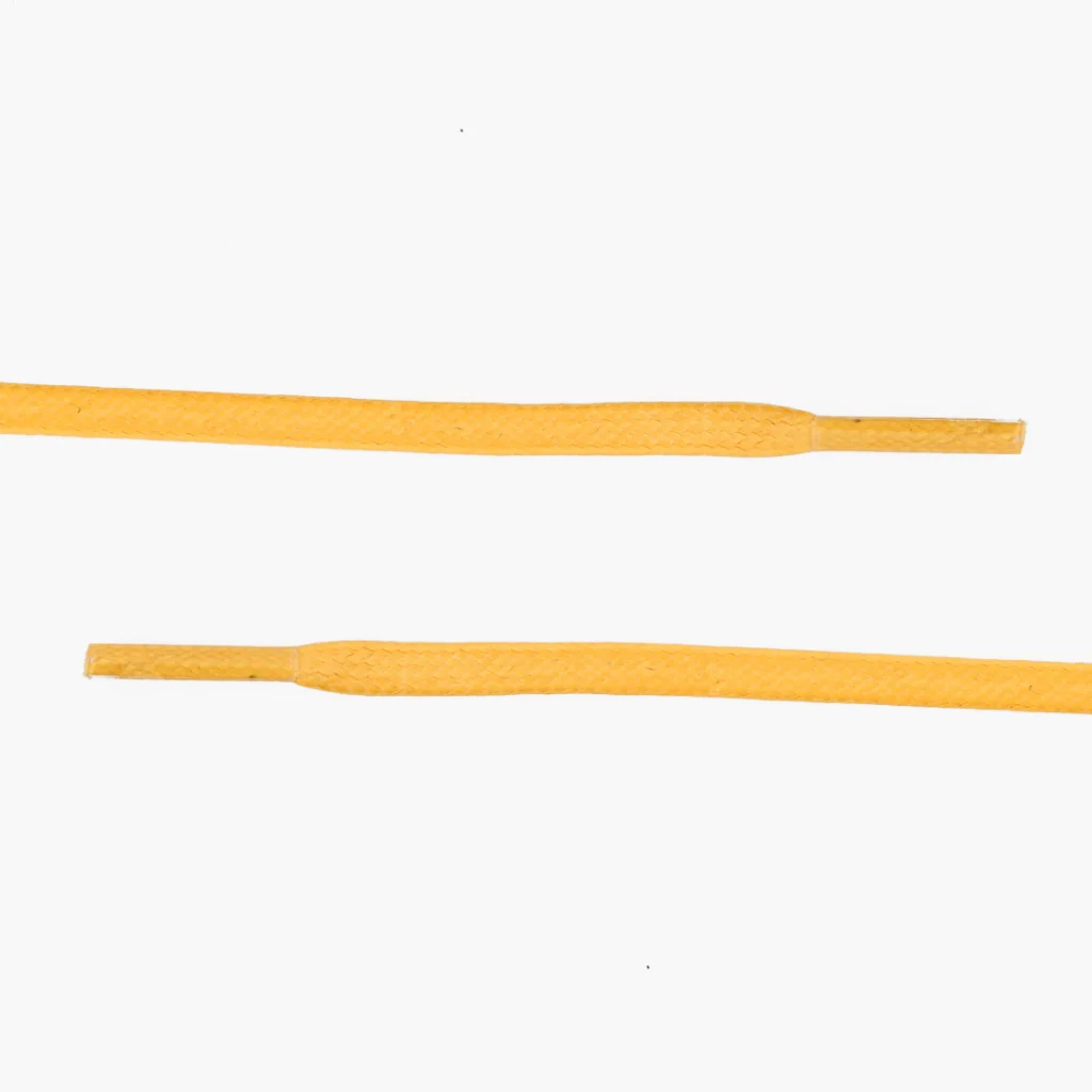 Flat Waxed Cotton Laces | Yellow 2 Flat Waxed Cotton Laces | Yellow
